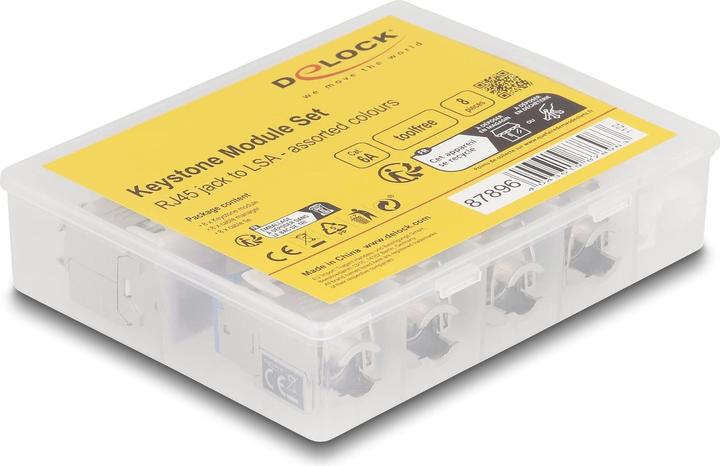 Actual product image Delock Keystone module RJ45 socket to LSA Cat.6A (Keystone module)