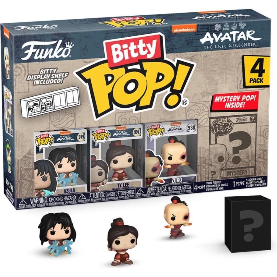 Funko Blister 4 figures Bitty POP Avatar The Last Airbender Azula