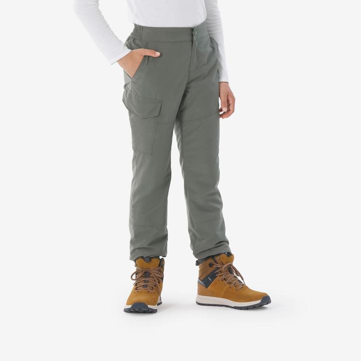 Produktbild Quechua Hose Kinder Gr. 122–170 warm - NH100 khaki (140)