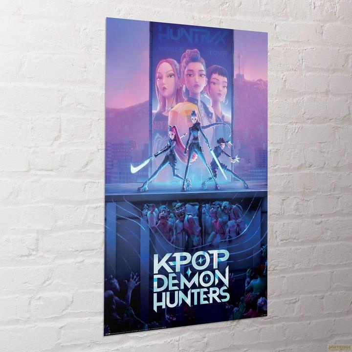 Actual product image Pyramid KPop Demon Hunters - Huntrix Key Art (61 x 91.5 cm)