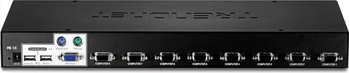 Produktbild Trendnet 8-x, VGA, 1U, USB, PS/2
