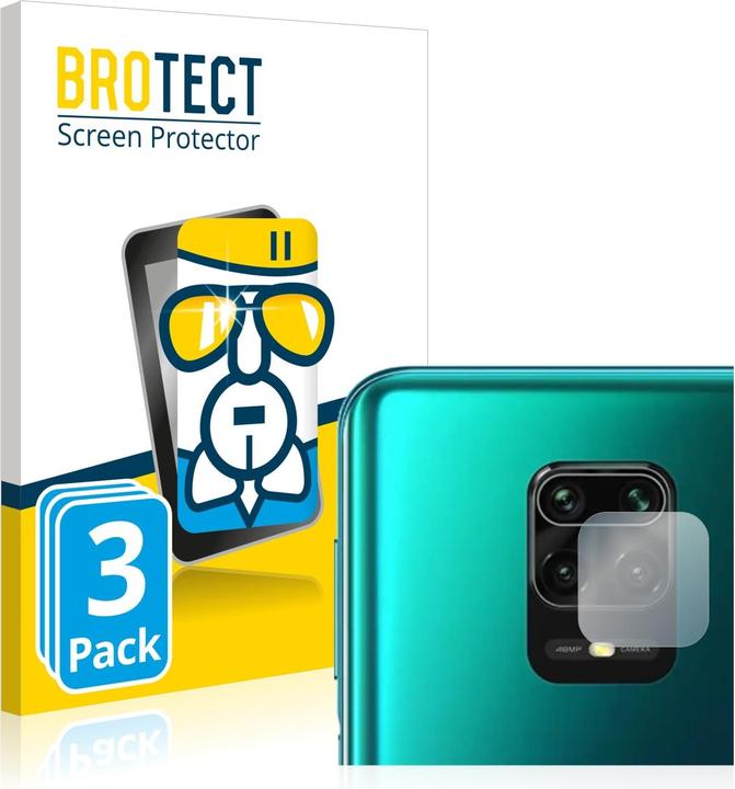 Image du produit BROTECT AirGlass Verre (3 pcs, Xiaomi Redmi Note 9S)