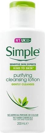 Actual product image Simple Kind to Skin Purifying Cleansing Lotion 200ml (Cleansing lotion, 200 ml)