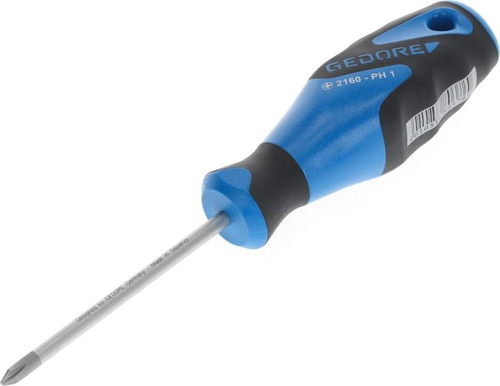 Actual product image Gedore 2160 PH 1 3C screwdriver, cross recess PH 1, 180 mm (Phillipps cross recess (PH))