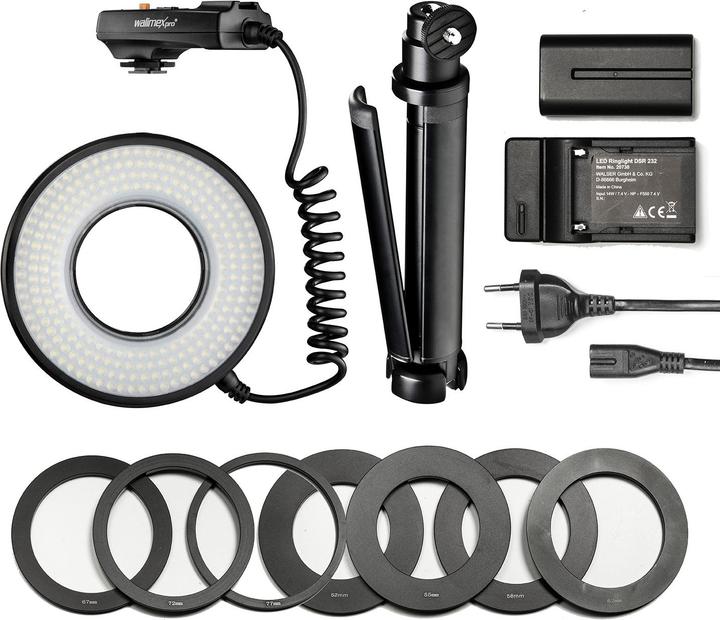 Produktbild Walimex pro Pro Macro LED Ringlicht DSR 232 Set (Ringleuchte)