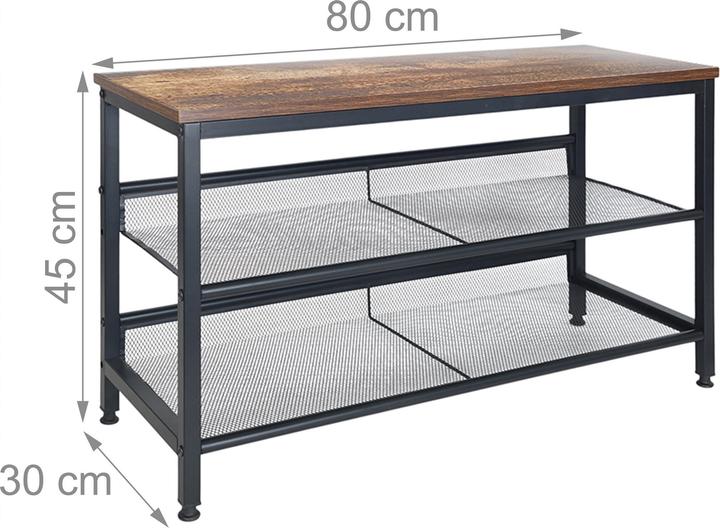 Actual product image Relaxdays Schuhregal Industrial Style