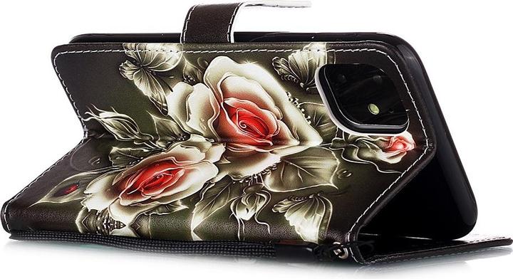 Actual product image Ueli Express iPhone 11 book case Case with card slot roses (Apple iPhone 11)
