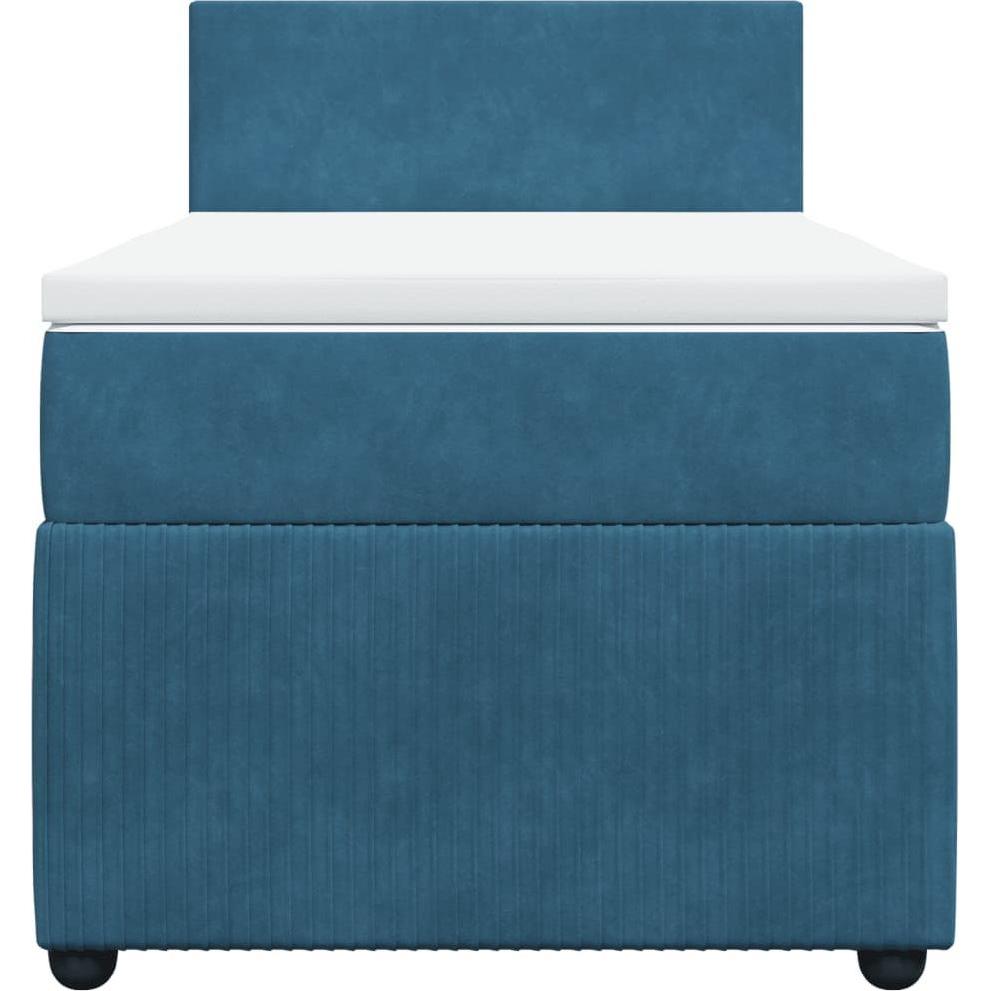 Thumbnail - VidaXL, Bett, Bo x springbett mit Matratze 100 x 200 cm Samt (100 x 200 cm)