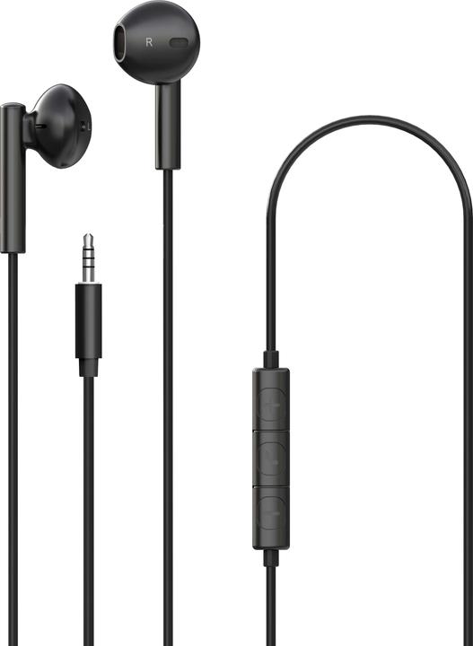 Actual product image Xqisit NP Button type headset wired with Jack 3.5mm (No noise cancelling, Cable)