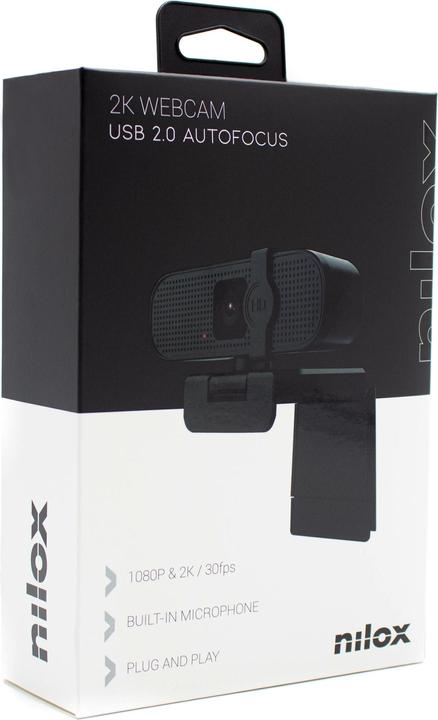 Actual product image Nilox WEBCAM 1080P-2K, 30F AUTOMATIC FOCUS NXWCA01 (3.60 Mpx)