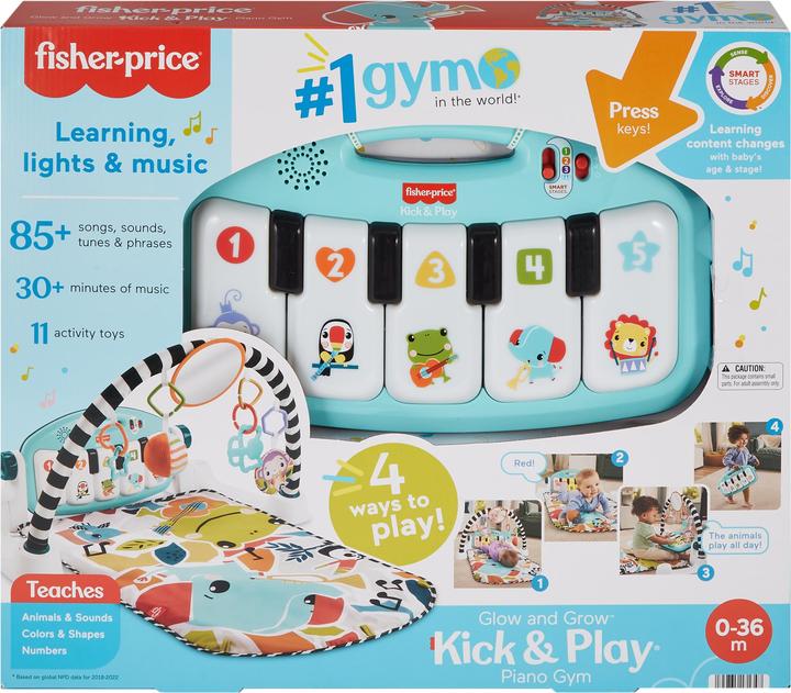 Productafbeelding Mattel Fisher-Price Glow and Grow Kick & Play Piano Gym