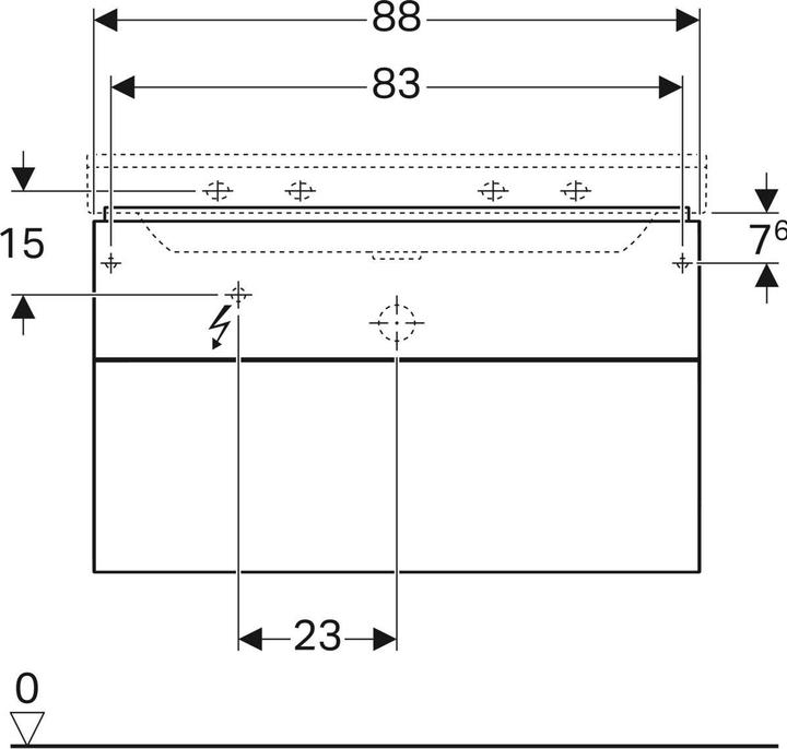 Produktbild Geberit 500.509.43.1 (88 x 46 x 53 cm)