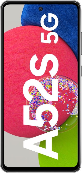 Actual product image Samsung Galaxy A52s EE Enterprise Edition EU (128 GB, Awesome Black, 6.50", Hybrid Dual SIM, 64 Mpx, 5G)