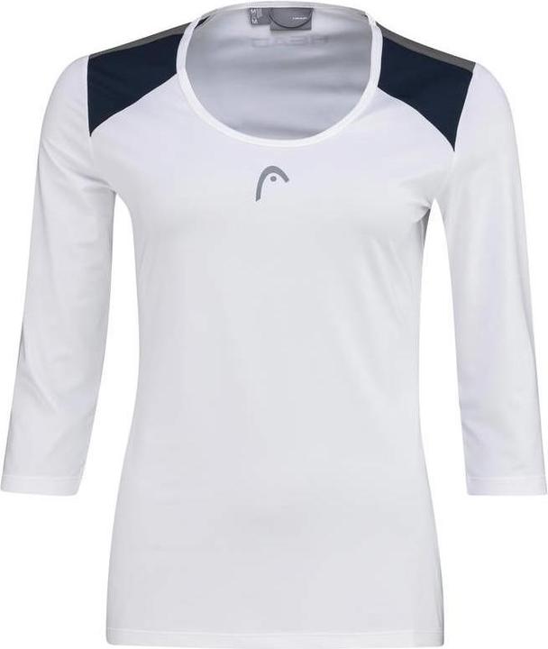 Produktbild Head Club Tech 3/4 Shirt W weiss/dunkelblau (M)