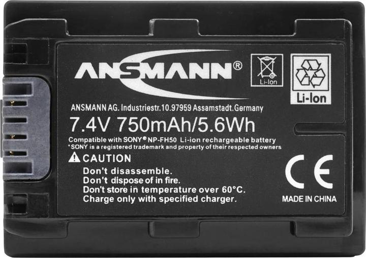 Produktbild Ansmann Sony NP-FH50 Akku (Kamera Akku)