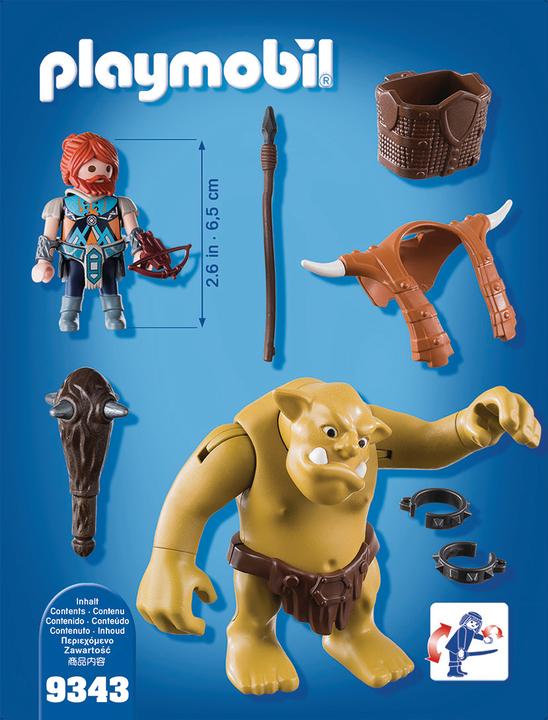 Produktbild Playmobil Knights Riesentroll mit Zwergenrucksack (9343, Playmobil History)