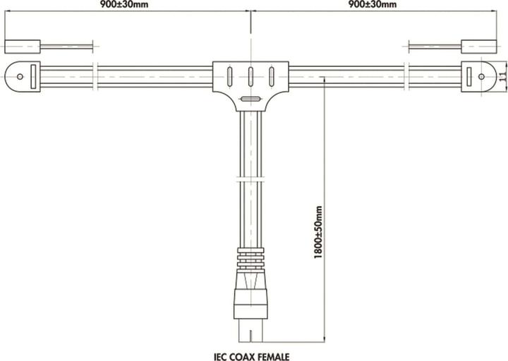 Nutritional values and ingredients LogiLink FM radio dipole antenna for indoor use (Antenna cable)