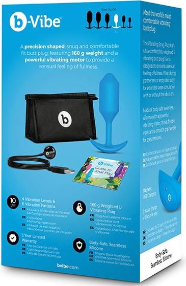 Image du produit B-Vibe Vibrating Snug Plug 3 (L) Blue