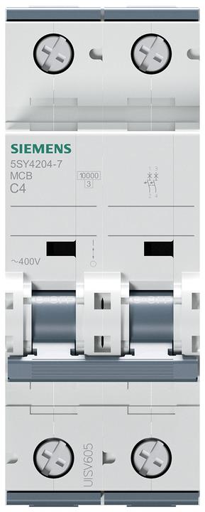 Produktbild Siemens MCB 2 Pole Type C 10kA 4A 400V