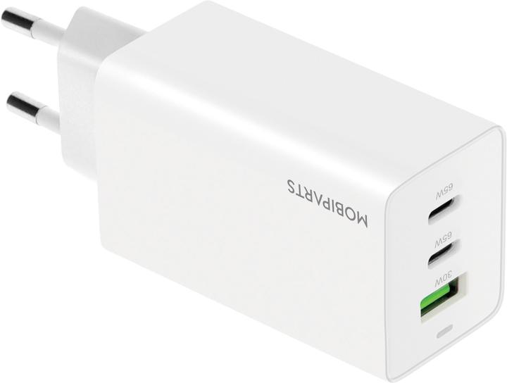 Produktbild Mobiparts GaN Wall Charger USB-Cx2/USB-A3.0/QC 65W White (65 W)