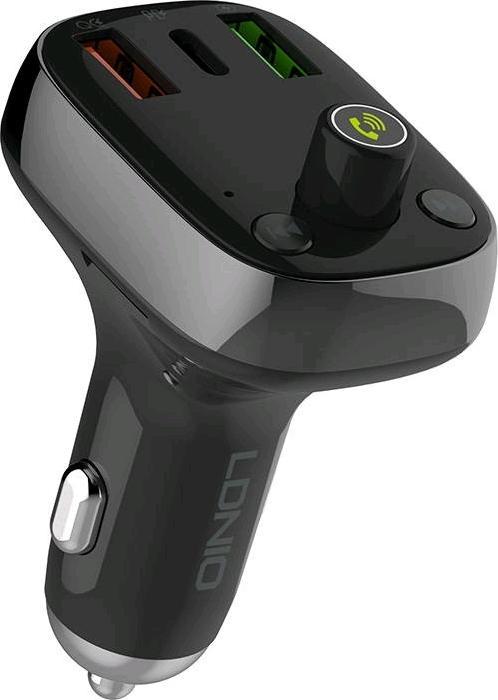 Actual product image Ldnio Bluetooth C704Q 2USB, USB-C Transmitter FM + USB-C cable