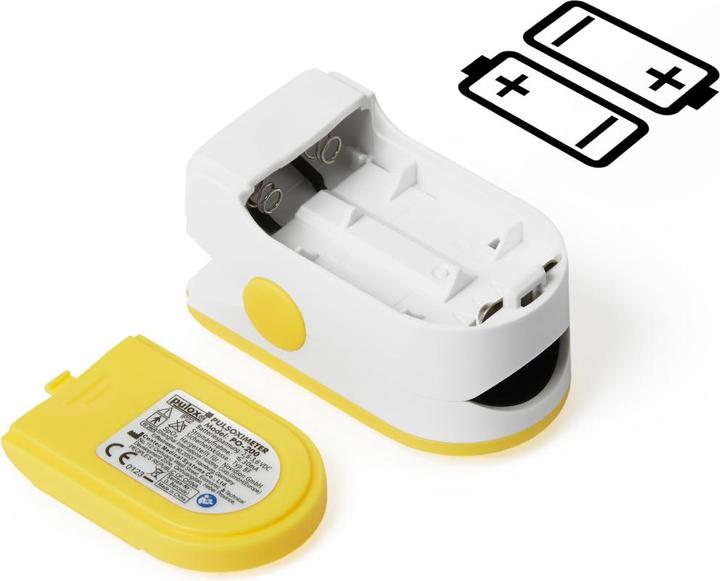 Actual product image Pulox Pulse oximeter PO-100 Solo in yellow