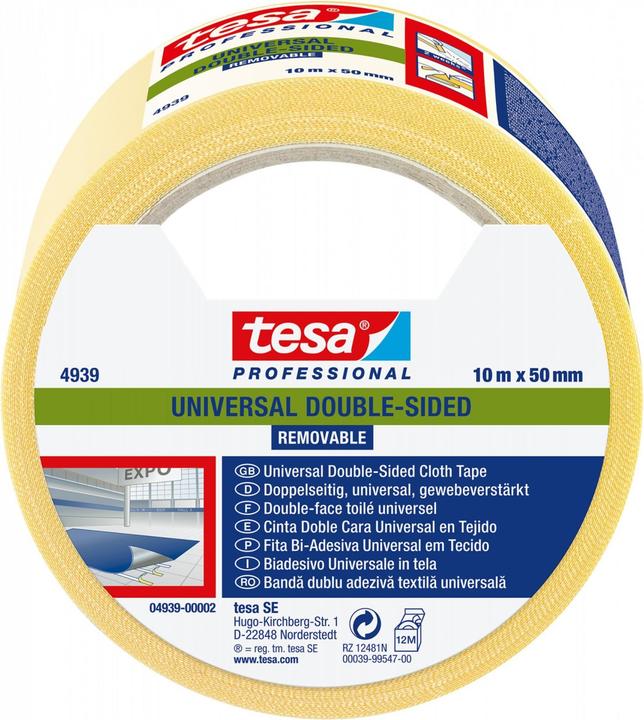 Image du produit tesa Professional 4939, 10 m x 50 mm, incolore (50 mm)