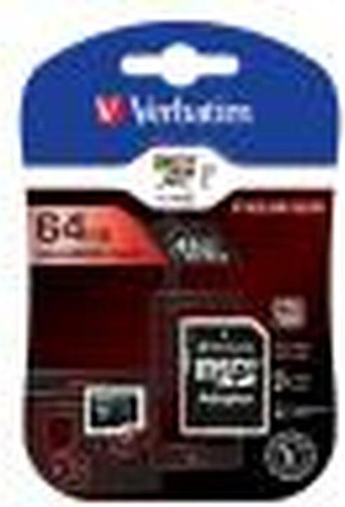 Immagine prodotto Verbatim Scheda Micro SDXC Classe 10 (64 GB, microSDXC, U1, UHS-I)