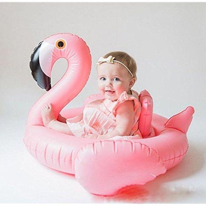 Actual product image Flamingo swim ring for babies