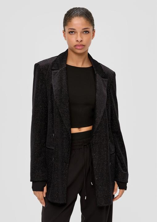 Actual product image s.Oliver Indoor-Blazer Samtblazer mit Glitzer (40)