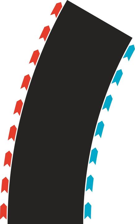 Actual product image Carrera Hybrid Curves Radius 30° (zwei Module)