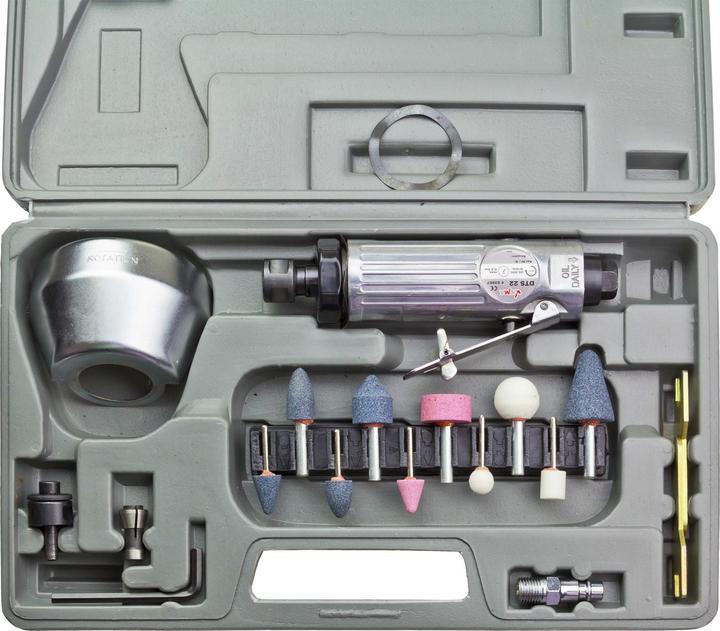 Actual product image Dema Compressed air cut-off grinder-polisher set 20 pieces | 6.2 bar (Cut-off machine)