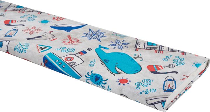 Produktbild VBS Motiv-Stoff Leinenoptik "Maritim", 140 cm breit, Meterware