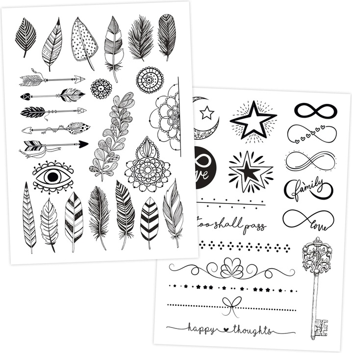 Image du produit Papierdrachen 100 tatouages d'enfants