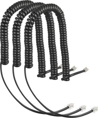 Produktbild Auerswald Spiralkabel-3er-Set COMfortel-Handset