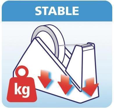 Image du produit tesa ® Dérouleur de table Easy Cut® Economy 25 mmx66 m (lxL) noir