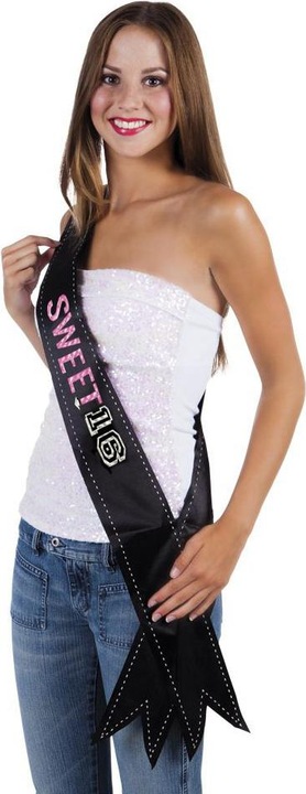 Produktbild Boland PartySchärpe Sweet 16. Geburtstag Polyester
