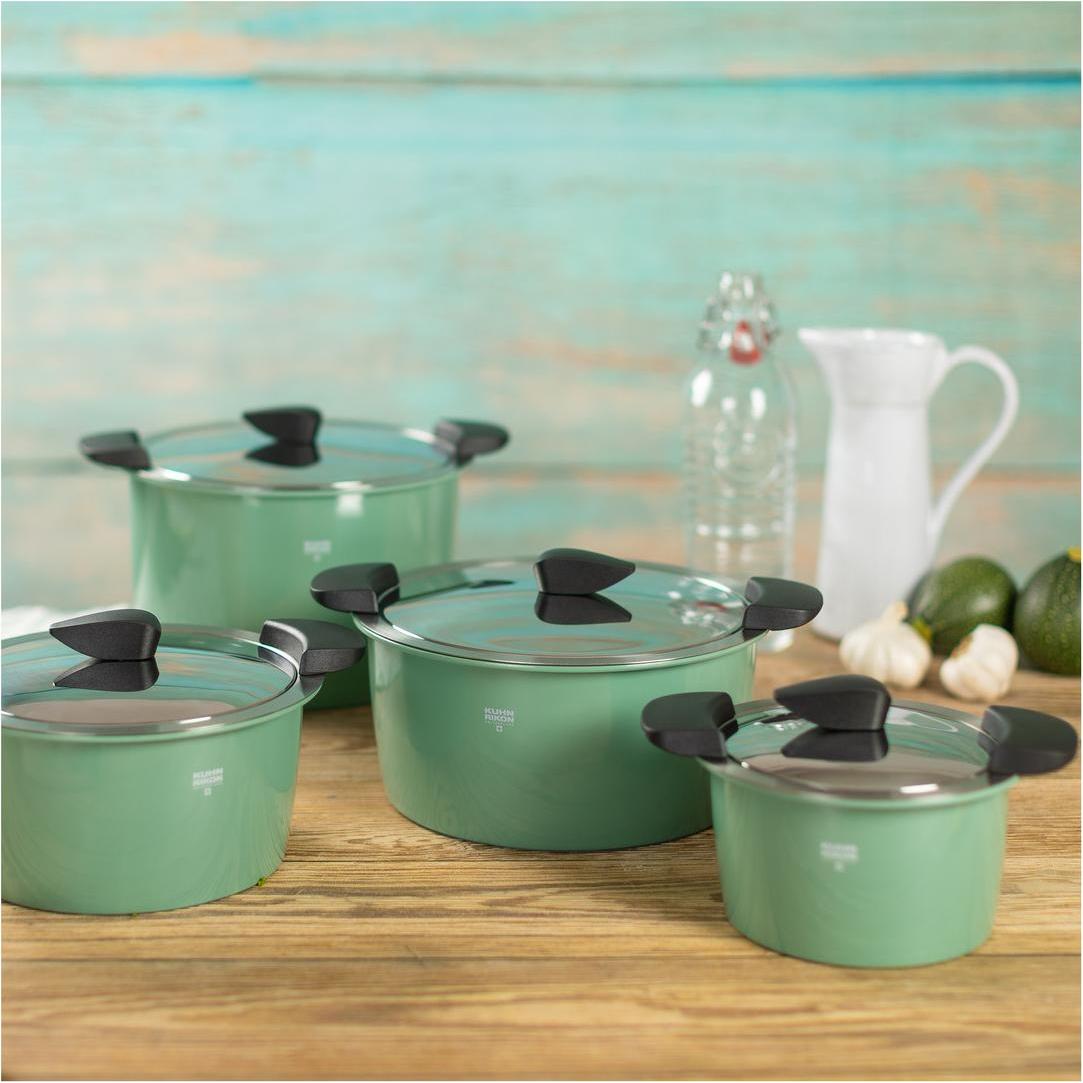 Thumbnail - Kuhn Rikon Servierkasserolle, Pfanne + Kochtopf, Grün