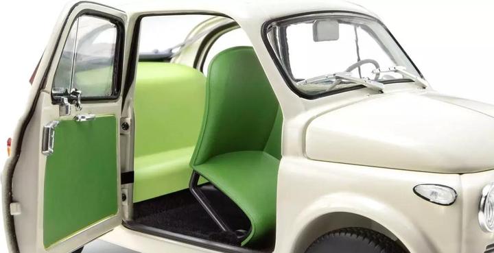 Produktbild Kyosho Fiat Nuova 500 Ivory Accessories Version 1:18