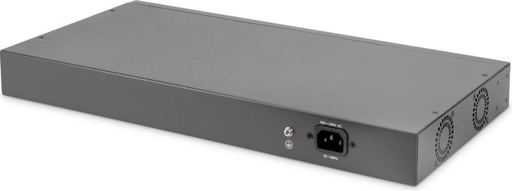 Actual product image Digitus 24-port Fast Ethernet PoE Switch (26 Ports)
