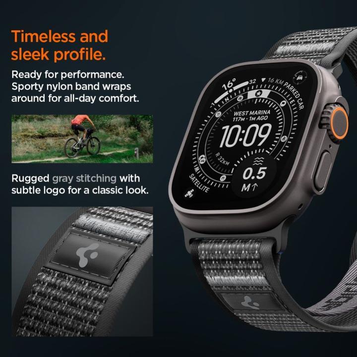 Actual product image Spigen Athlex Air 2 (44 mm, 45 mm, 46 mm, 49 mm, Fabric, Nylon, Plastic)