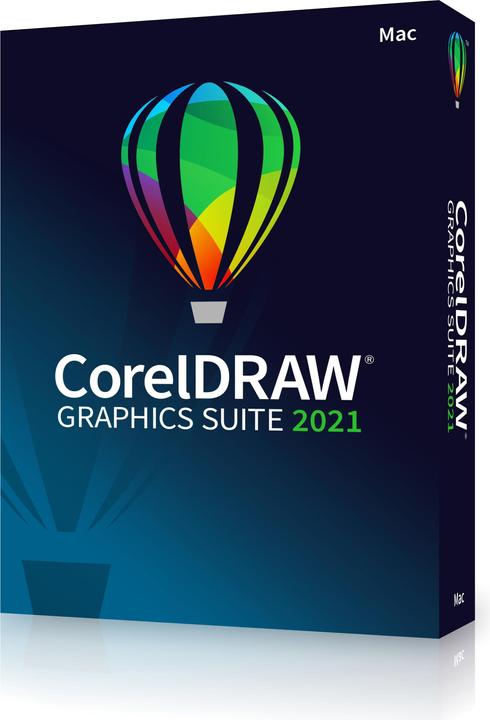 Actual product image Corel Draw Graphics Suite 2021 Box, Full Version, MAC (1 User, unlimited)
