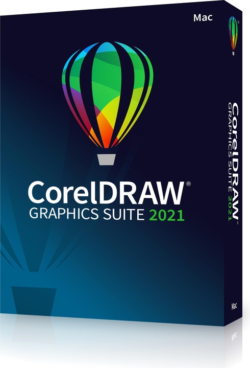 Immagine prodotto Corel Draw Graphics Suite 2021 Box, versione completa, MAC (1 Utente, Senza limiti)