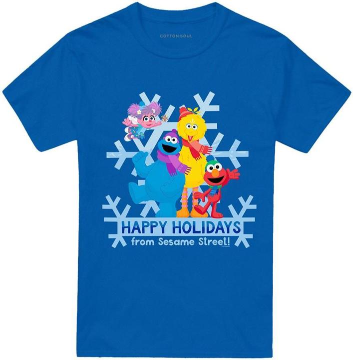 Image du produit - T-shirt motif Macaron le glouton HAPPY HOLIDAYS - Adulte (S)