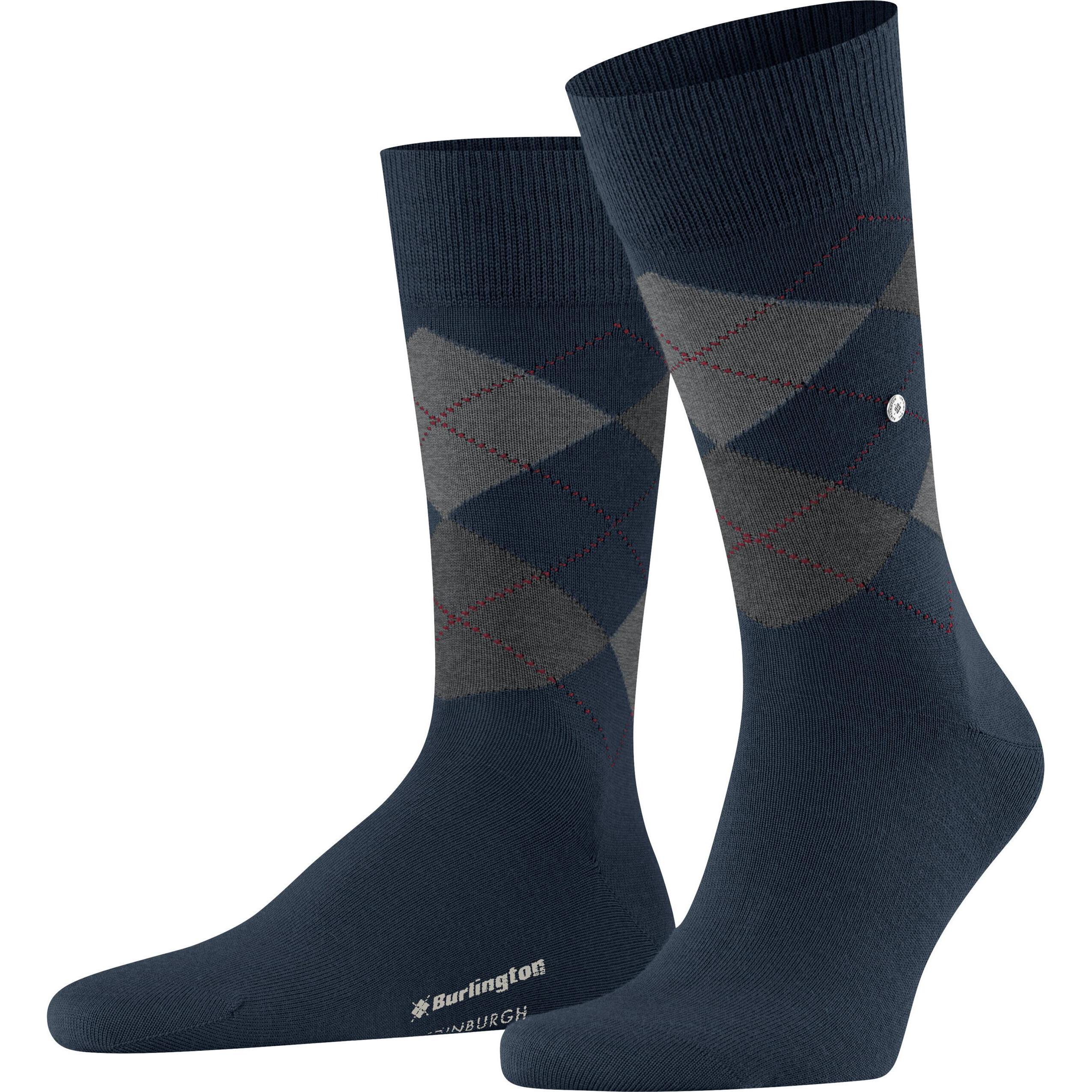 Burlington, Herren, Socken, Edinburgh SO, Blau, (Einzelpack, 40 - 46)
