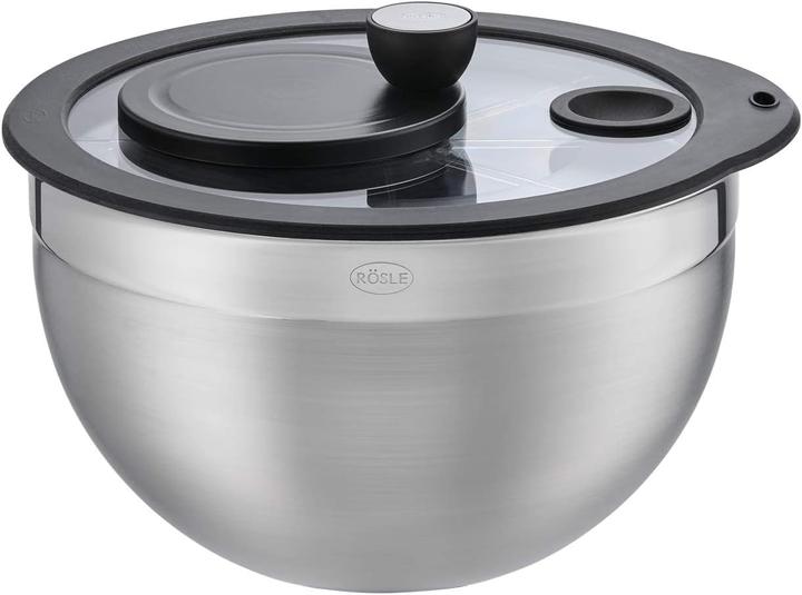 Image du produit Rösle Salatschleuder mit Kurbelantrieb (Edelstahl, 24 cm)