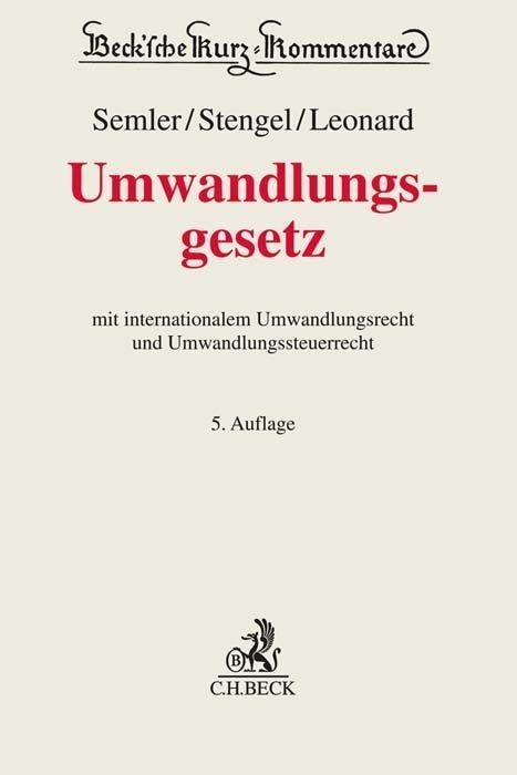 Produktbild Umwandlungsgesetz (Deutsch, Stengel Semler, Johannes Semler, 2021)