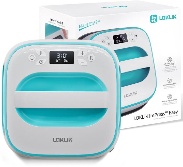 Actual product image Loklik Easy Heat Press *blue* (Power supply)
