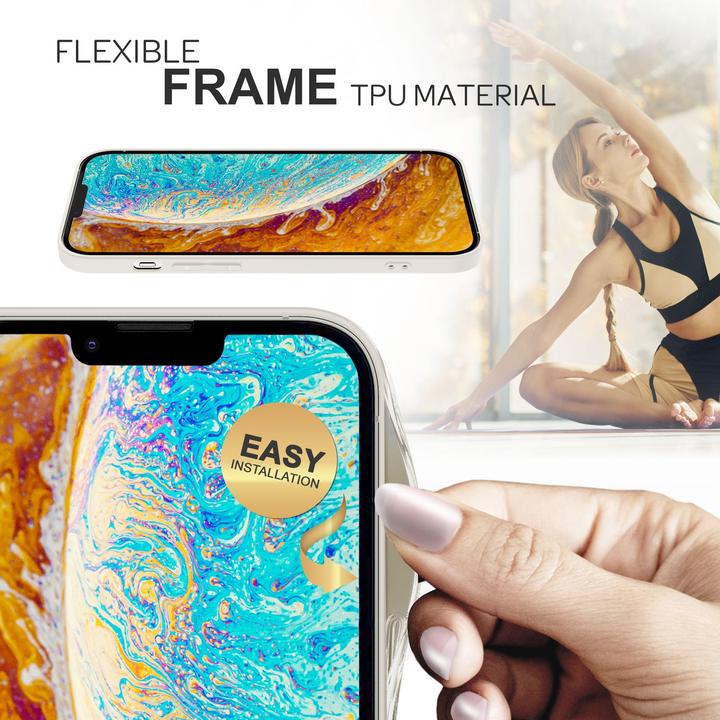 Produktbild Nalia Hartglas Hülle Marmoroptik (Apple iPhone 14)