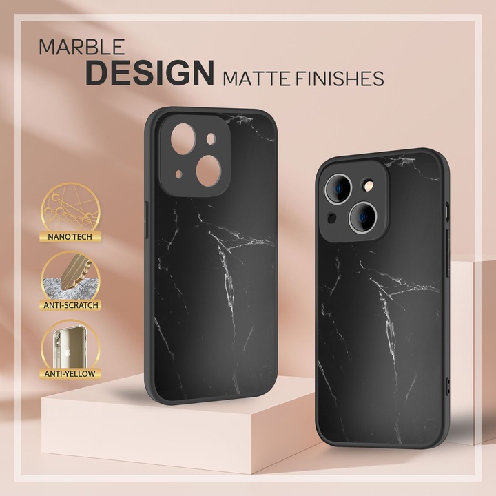 Immagine prodotto Nalia Copertura in vetro temperato effetto marmo (Apple iPhone 14 Plus)